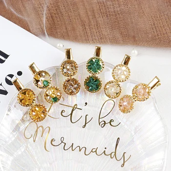 

1Pc Hair Crystal Rhinestone Barrette Hairclip Small Fashion Women Hair Clip Crystal Girl Hair Accessorie
