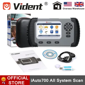 VIDENT iAuto700 iAuto 700 All System Diagnosis Scanner with engine, transmission, ABS, Airbag, EPB, DPF,BRT, Oil Reset Services 1