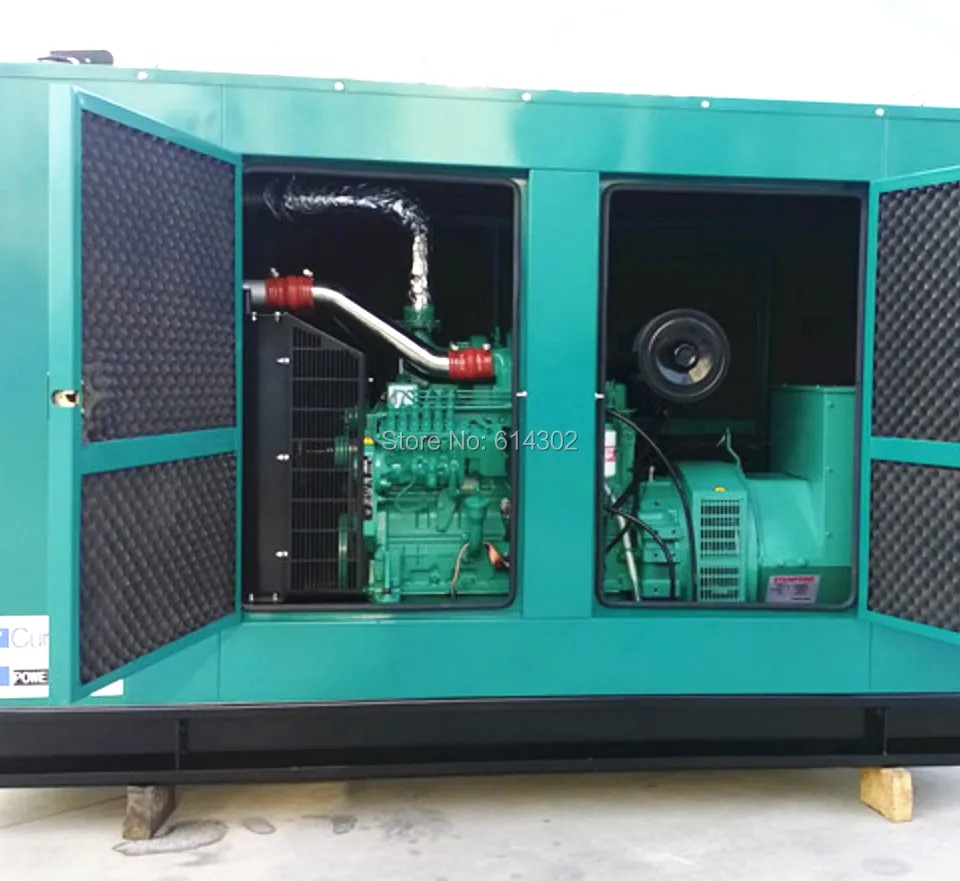 100kw/125kva дизельный генератор Cummins/дизельный с 6BTA5. 9-G2 двигатель Cummins и бесщеточный