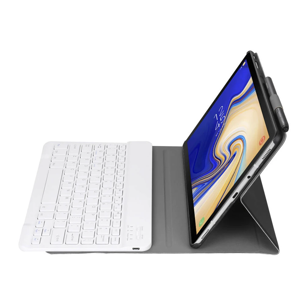 Ударопрочный чехол для планшета из искусственной кожи для Samsung Galaxy Tab A 10,5 дюймов SM-T590 T595 T597 чехол для беспроводной клавиатуры