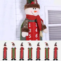 САНТА снеговик стерео кукла наклейка Календарь Рождественские принадлежности Рождество обратный отсчет календарь