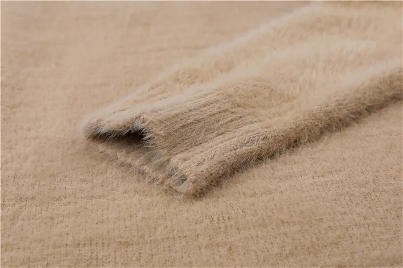 XJXKS Повседневный шерстяной свитер платья новая женский джемпер удобный полосатый рукав длинный свитер