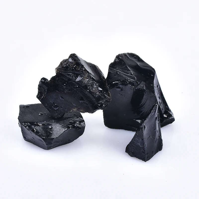 1kg about 3cm Natural crystal raw stone obsidian is suitable for aromatherapy flowerpot and fish tank decoration