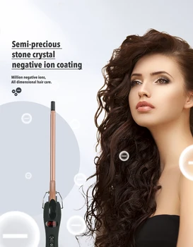 

Aofeilei professional 9mm curling iron Hair waver Pear Flower Cone Ceramic curling wand roller beauty Salon Hair Curlers