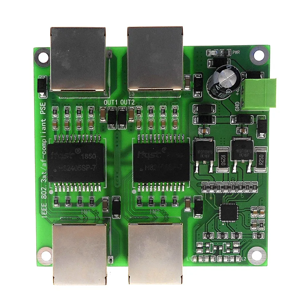 

Gigabit POE module PSE power supply module Ethernet 2-way power supply module POE module 840mA