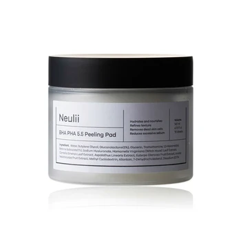 

NEULII BHA PHA 5.5 Peeling Pad 70pcs Pimple Acne Treatment Dead Skin Cell Blackhead Removal Exfoliating Facial Mask Skin Smooth