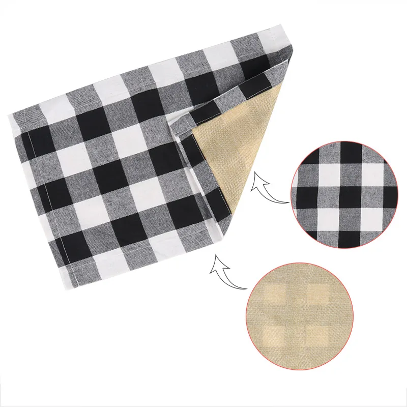 Christmas Red Black Plaid Placemat Christmas home Decoration Table Pad Mat Christmas Kitchen Supplies Navidad New Year 2021 gift Christmas Red Black Plaid Placemat Christmas home Decoration Table Pad Mat Christmas Kitchen Supplies Navidad New Year 2021 gift