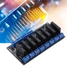 5V 8 Channels Solid State Relay Module DC to AC Low Level Trigger SSR with Fuse for Arduino 5V 8 Channels Solid State Relay Module DC to AC Low Level Trigger SSR with Fuse for Arduino