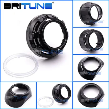 

Car Black Projector Shrouds For Bi-xenon Lens Hella 3R G5/Koito Q5 Headlight Lenses Dust Cover Bezel Accessories Automobiles Kit