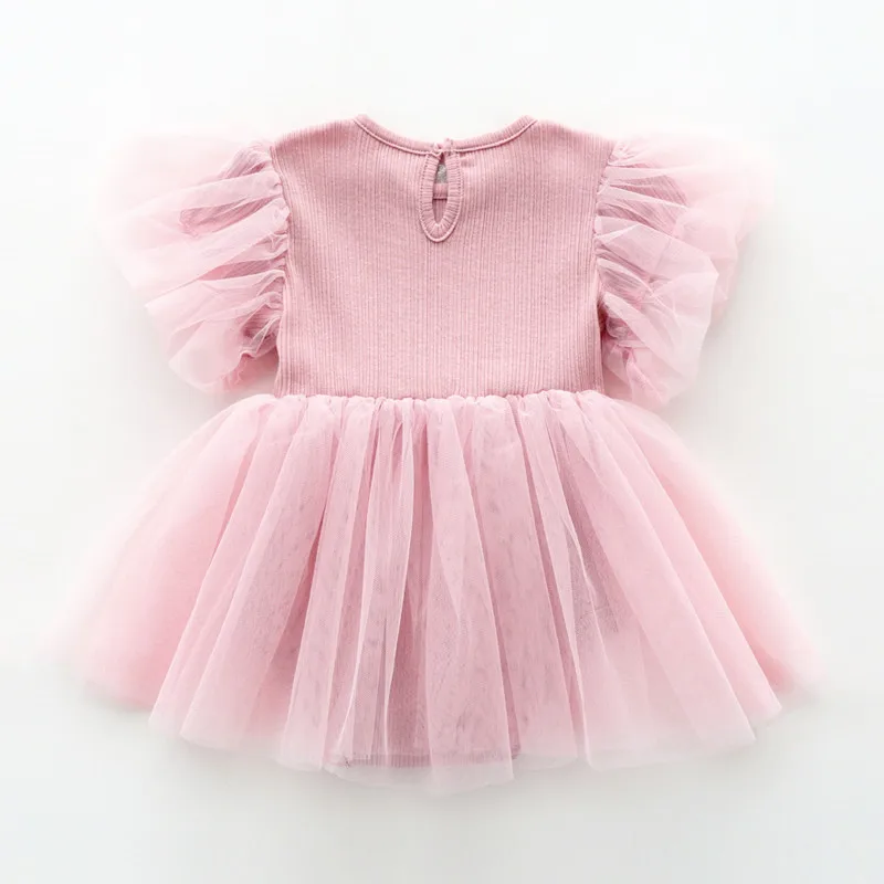 Baby Girl Babados Tulle Princess Dress, Vestidos