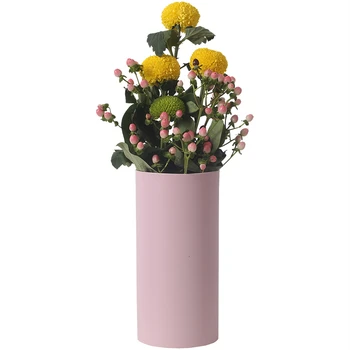

Flower Arrangement Vase Simplicity Electroplate Golden Iron Art Flowerpot A Living Room Desktop Dried Flowers Flower Organ