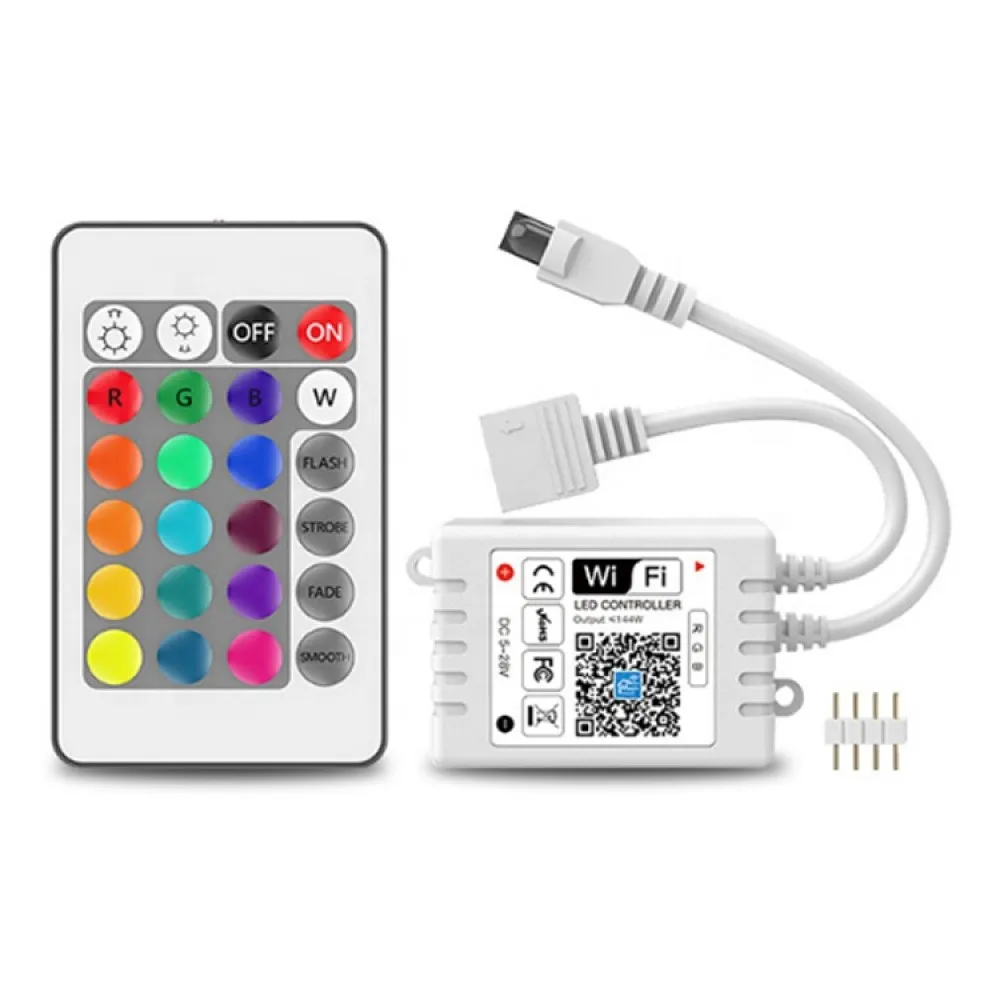 

Wifi Mini 24Keys led strip wifi Controller RGB Led Controller for5050 3528 RGB Led strip lights