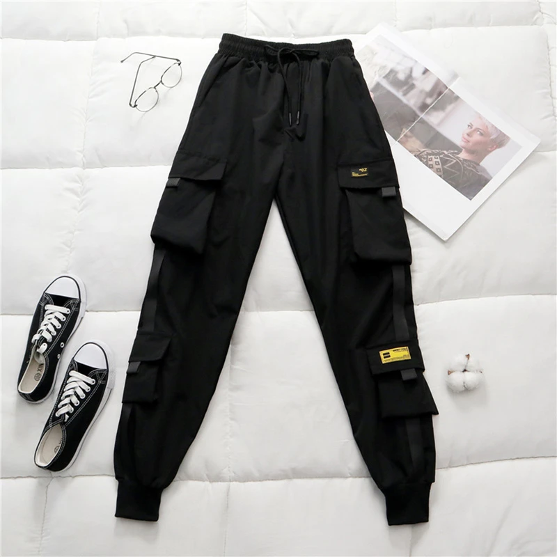 Spring Women's High Waist Cargo Pants 