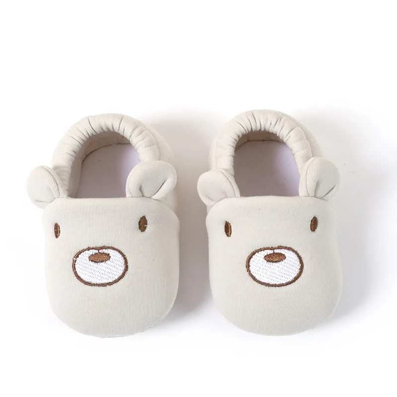 Baby Shoes For Newborn Cute Animal Pig Fox Pattern Baby Boys Girls Infant Toddler Soft Sole Crib Shoes Anti-Slip First Walker