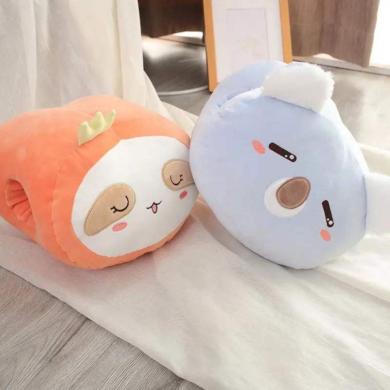 Мягкая плюшевая подушка в виде животного, Kawaii, мультяшная подушка, домашняя мебель, подарок