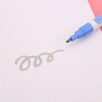 

8 Colors Double Line Outline Pen Glitter Fluorescent Marker DIY Writing Drawing K92C