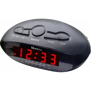 

RADIO ALARM CLOCK TIME ALARM RADIO CLOCK AM FM STACK CURRENT quality MP-1104