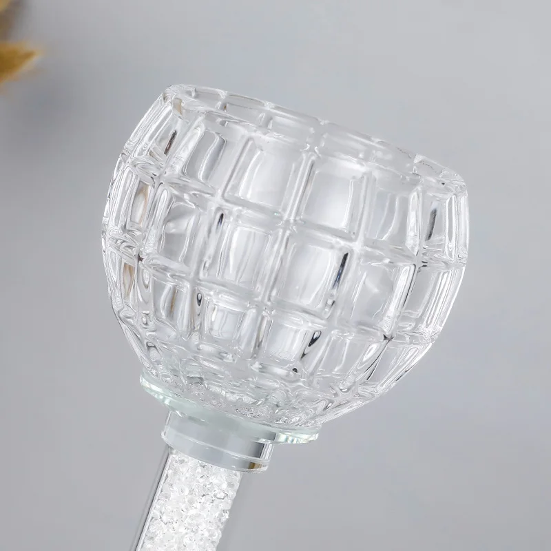 Brand New Crystal Cut Glass Candlestick Candle Holder Candle Stand Tea Light For Coffee Dining Table Centerpieces Wedding CH165