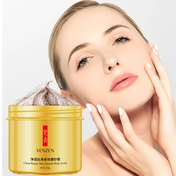 

Body Scrub 250G Deep Cleansing Peeling Exfoliating Silky Bodys Face Scrubs Avocado Essence Hyaluronic Acid Skin Care Exfoliate P