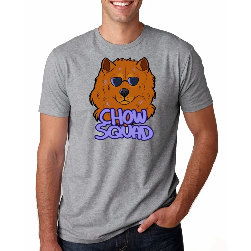 Футболка в горошек с круглым вырезом и надписью I Love My Chow In The Year Of Dog (Я Люблю Свою