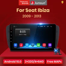 Junsun V1 Android 10.0 AI ses kontrol araba radyo Multimidia Video oynatıcı GPS için koltuk Ibiza 6j 2009-2013 navigasyon hiçbir 2din dvd