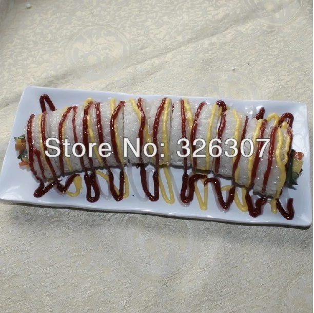 

Customize artificial sushi plastic food model accessories simulation model of fake sushi dish molded plastic food dish jewelry