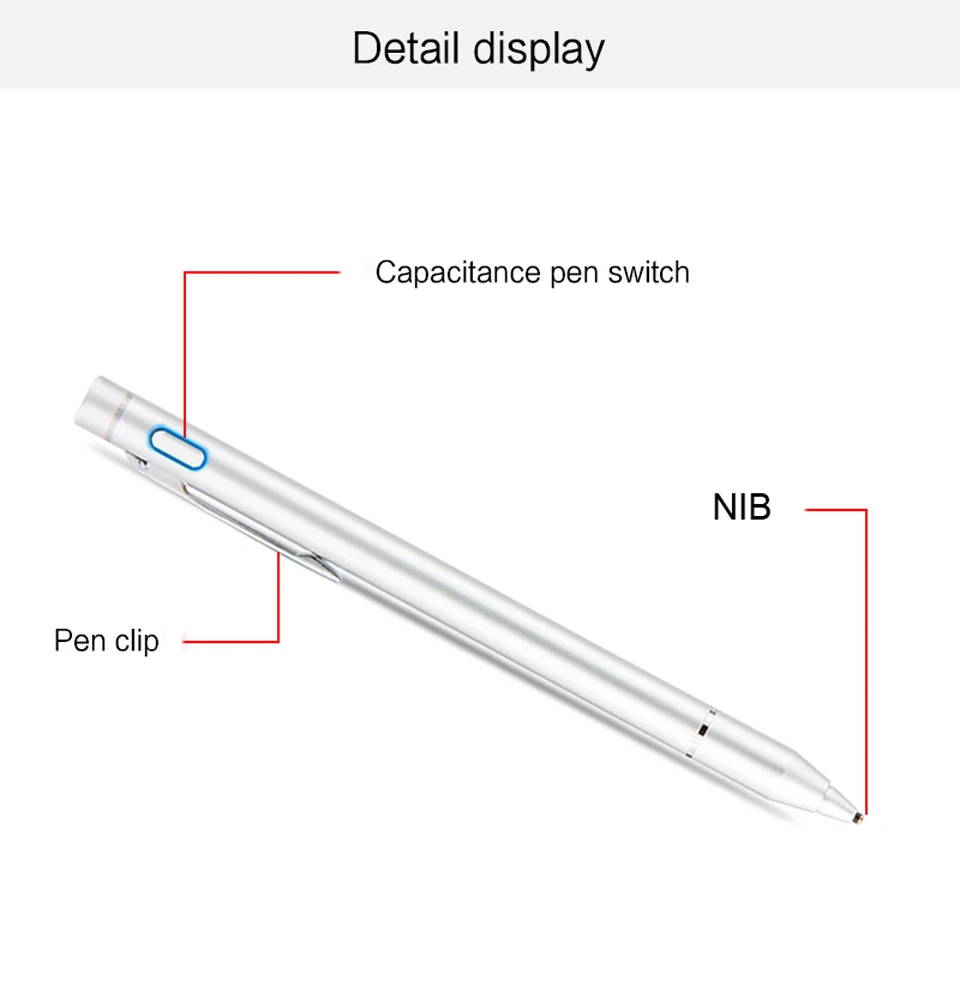 Емкость активная ручка-стилус 2,4 мм для планшета для телефона стилус