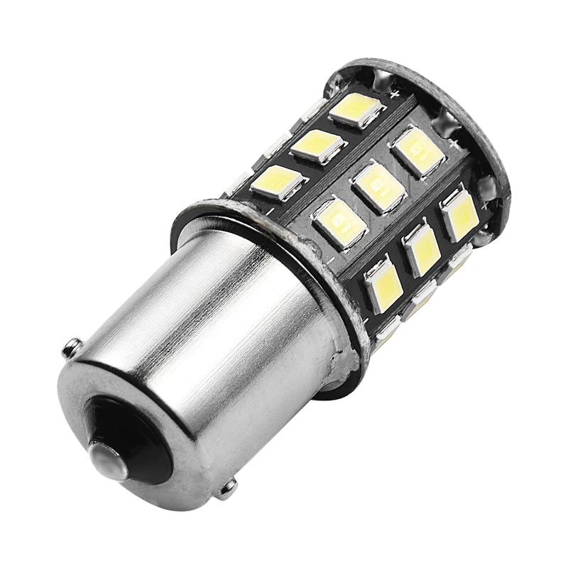 2 шт. 1156 P21W светодиодный BA15S лампы 2835 33SMD W21W 1157 BAY15D светодиодные лампы для автомобиля 12V Высокая светильник фонарь стоп-сигнала поворота Реверсивный светильник