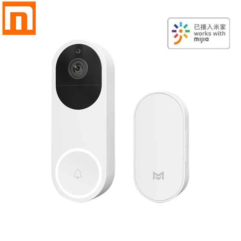 

Xiaomi Mijia xiaomo AI Face Identification 1080P IR Night Vision Video Doorbell Set Motion Detection SMS Push Intercom