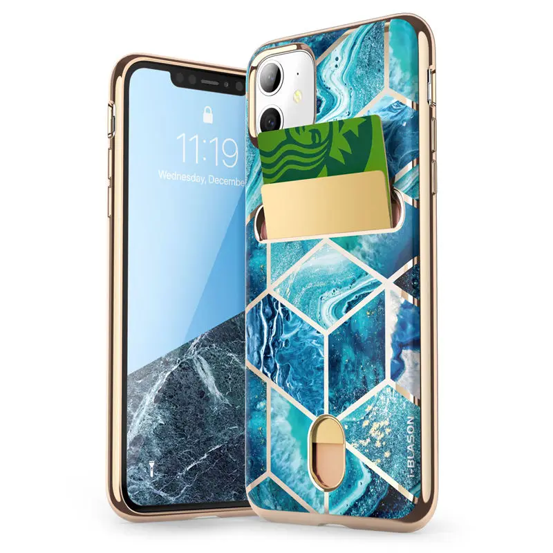 Женский чехол для iPhone 11 6 1 дюйма (выпуск 2019 года) кошелек Cosmo тонкий дизайнерский