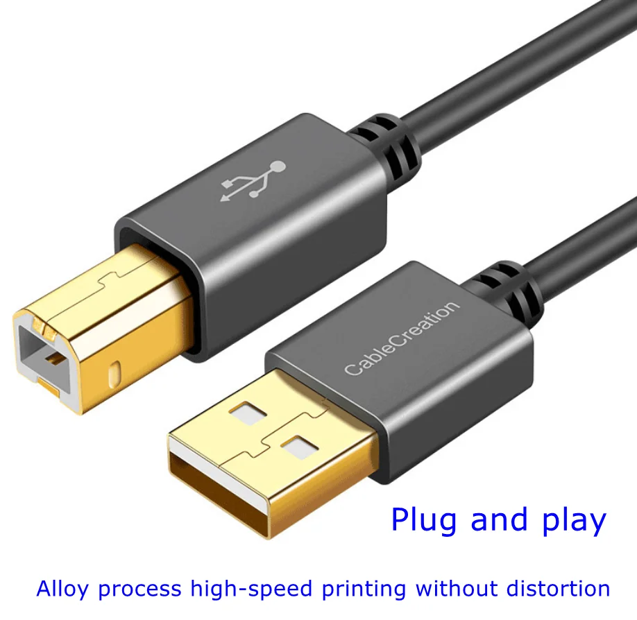 Высококачественный USB-кабель для принтера соединительный кабель квадратный порт