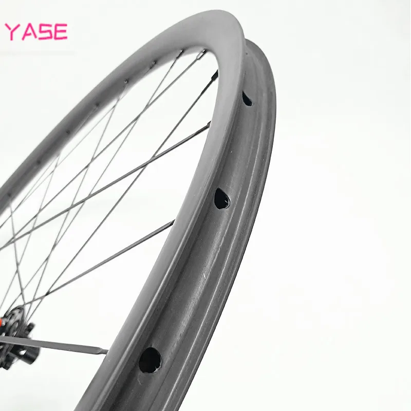 27,5 er углеродное mtb переднее колесо boost 110x15 мм 27,4x23 мм Асимметричный бескамерный mtb велосипед диск углеродное колесо 650b
