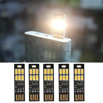 

5Pcs/Set 6-LED Night Light USB Power 1W 5V Touch Dimmer Warm White Light