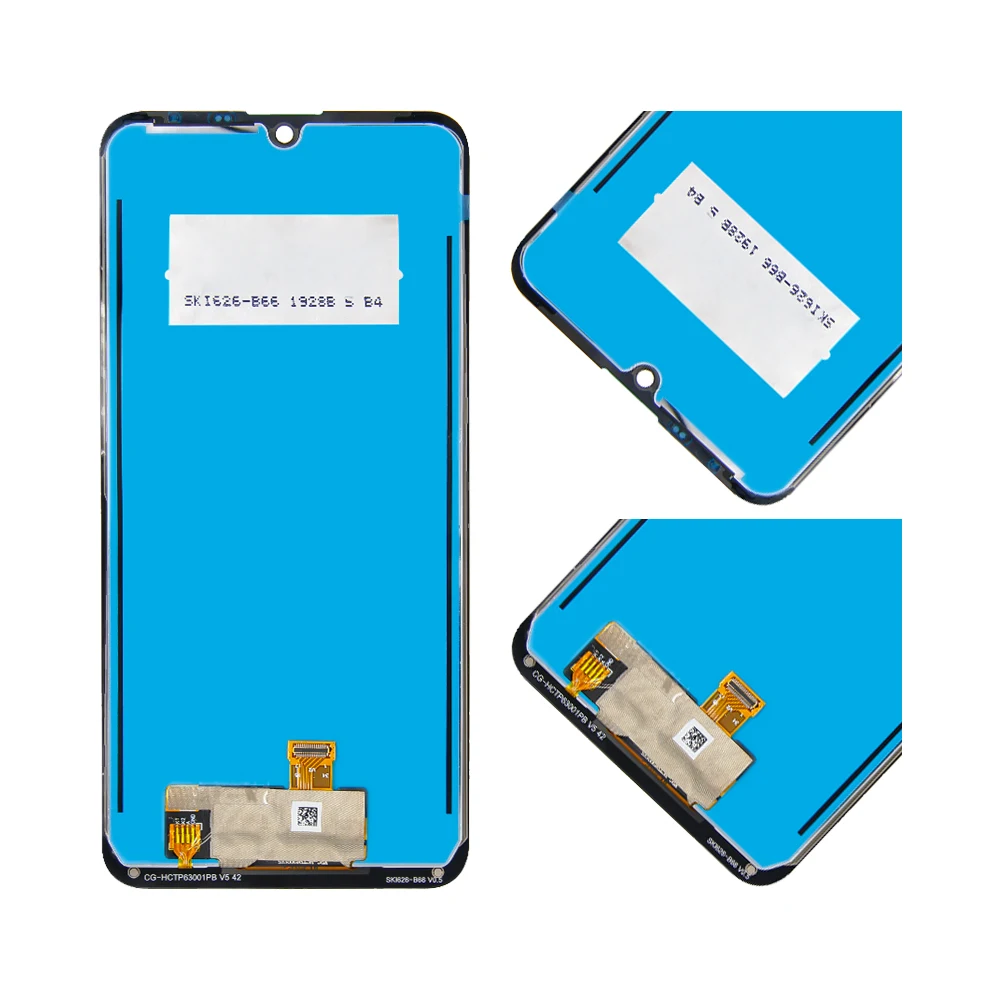 Для LG Q60 lcd кодирующий преобразователь сенсорного экрана в сборе для LG Q60 дисплей с заменой рамки K12 Prime LMX525BAW LM-X525