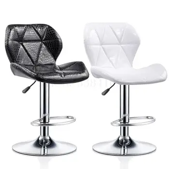 

Bar Chair, Backrest Lifting, Modern Simple Bar Chair, High Stool, Bar Stool, Household Beauty Stool, Swivel Chair