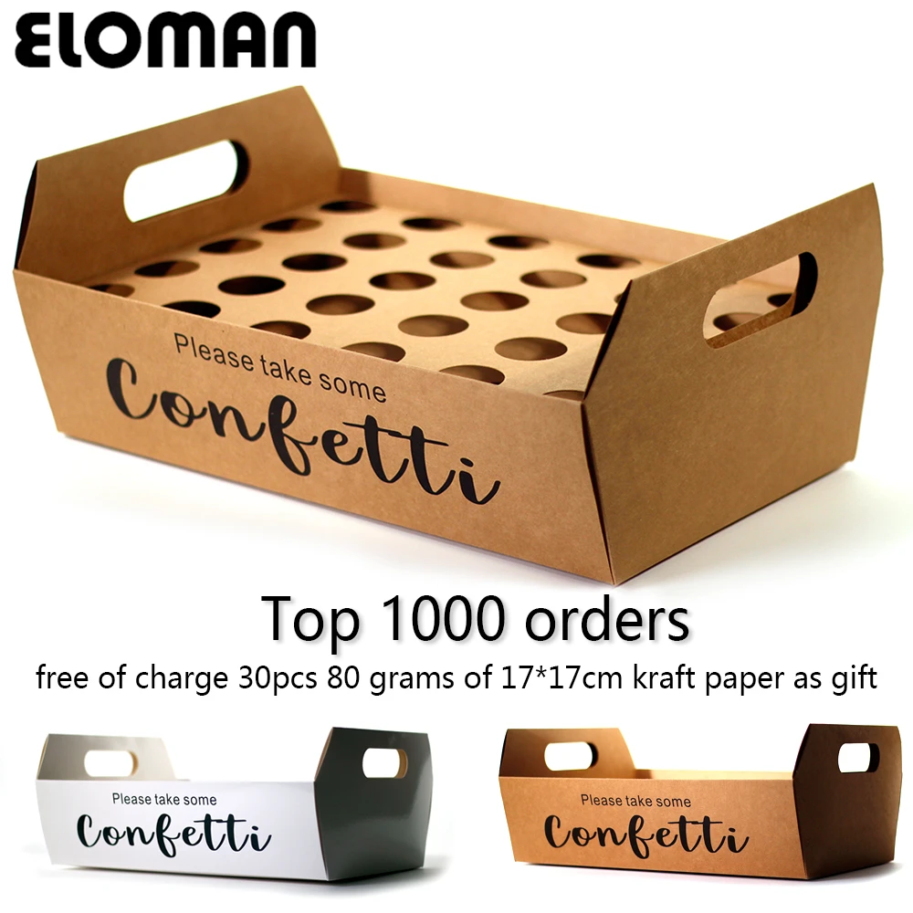 Confetti Cone Holder Eloman Natural Confetti Cone Stand Box Tray For