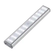 30 светодиодный s USB Перезаряжаемый шкаф лестницы датчик движения коридора полосы беспроводной под шкаф светильник s настенный светильник светодиодный бар ночной Светильник