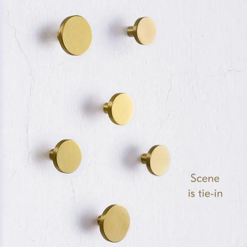 Круглый латунный ящик тянет ручки комод Дверная ручка для шкафа домашнего