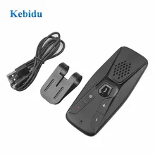 KEBIDU Bluetooth 5,0 динамик телефон автомобильный комплект беспроводной Bluetooth динамик T823 авто солнцезащитный козырек плеер Громкая связь с микрофоном для телефона