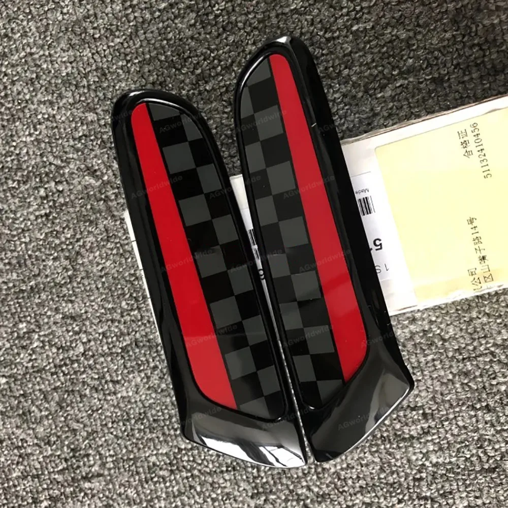 Для Mini Cooper F55 F56 F57 2013- маленькая боковая вставка JCW клетчатая пара 51132410456
