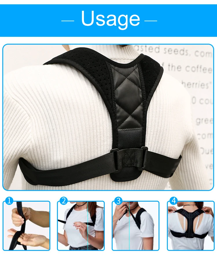 Orthotics Band Hunchback Posture Correction Belt Men And Women Anti-Waist Spine Posture Back Posture Correction Belt Manufacture