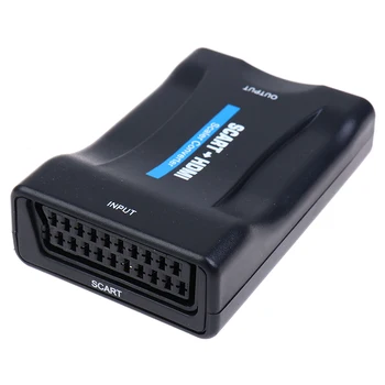

1080P Scart To HDMI Converter Audio Upscale Video Adapter For HDTV Sky Box STB