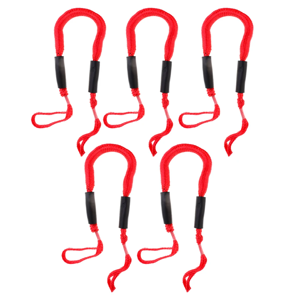 

Bungee Dock Lines 5 Pack of 3.5ft Mooring Ropes Perfect for Boat Jet Ski Pontoon Kayak Canoe