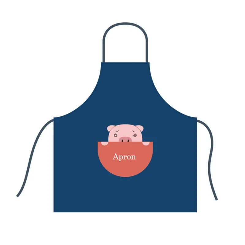 

Cartoons Waterproof Kitchen Long Aprons for Woman Kitchen Greaseproof Overalls Fashion Apron Cute Cooking Tools