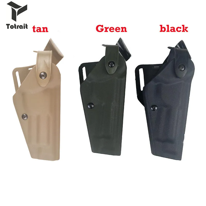 

Totrait Tactical Right Hand Belt Waist Holster Military Gun Carry Case Holster Fit for Beretta M9 92 96 black/green/Tan