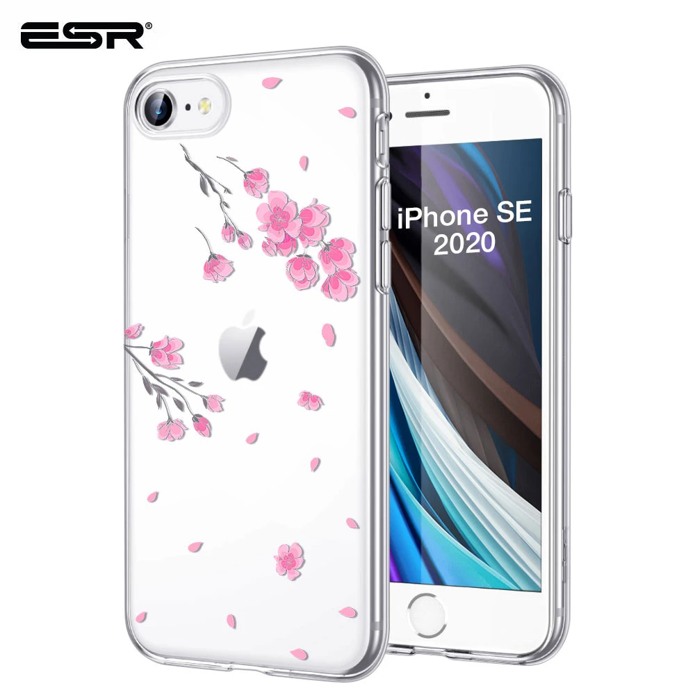 Clear floral iphone se 2020 case Clearance