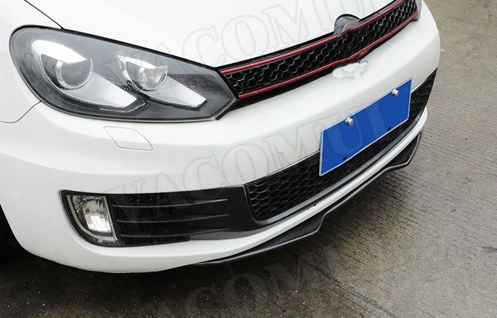 Углеродное волокно/FRP передний спойлер Лопата для Volkswagen VW Golf 6 VI MK6 GTI 2010-2013 H1 стиль головной бампер Защита подбородка