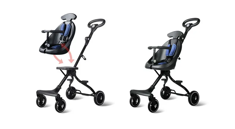 kids vehicle V3 folding portable baby stroller toddler fun slippery chair V1 two way push four wheels stroller