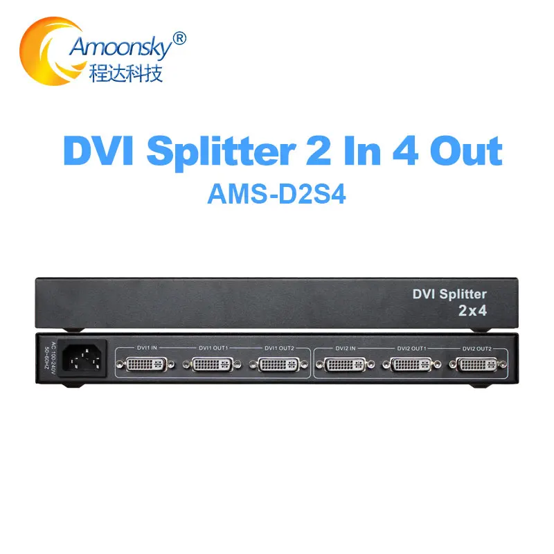 Сплиттер dvi распределитель 1 в 2 выход full hd 1080p @ 60 Гц для монитора проектора