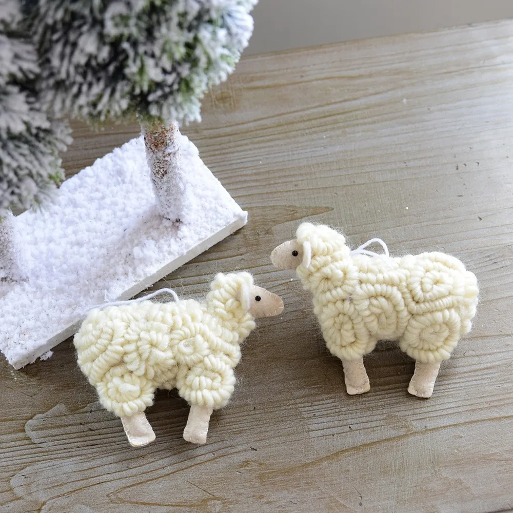 Cute Christmas Tree Mini sheep Pendant Hanging christmas decorations for home Decoration Cute Christmas Tree Mini sheep Pendant Hanging christmas decorations for home Decoration